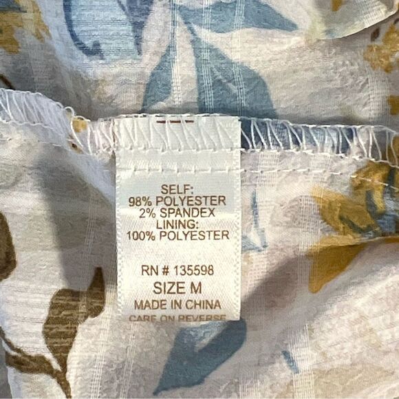 Liberty Love Womens Smocked Milkmaid Dress Size M Floral Cottage Prairie Boho - Picture 8 of 9